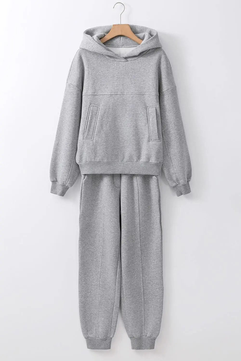 Gray hoodie and joggers set - Love Salve